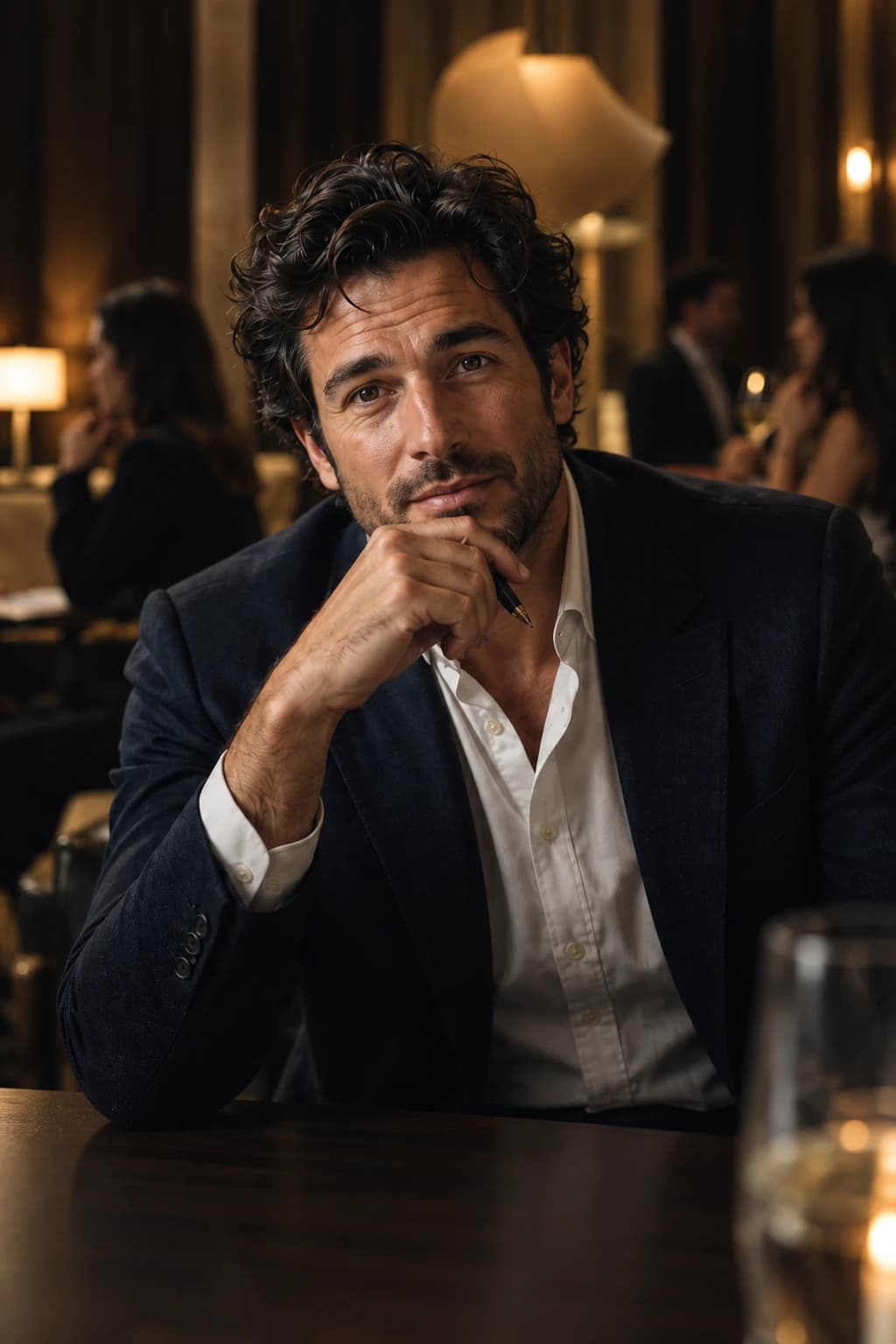 Alex, A curious teacher at a dinner gathering. An evening gathering in a warm lounge. Alex teaches geography and knows nothing about your industry. You have just been introduced.